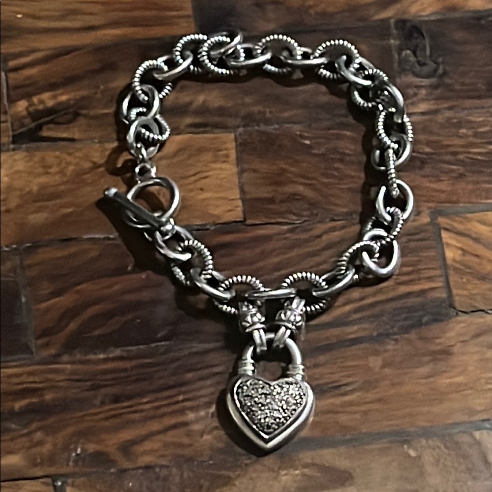 Silver Heart Charm Bracelet